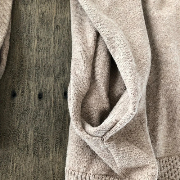 Peace of Cloth Medium Zip Front Boxy Sweater Pocket Cardigan Walnut Brown Cotton - Picture 12 of 13